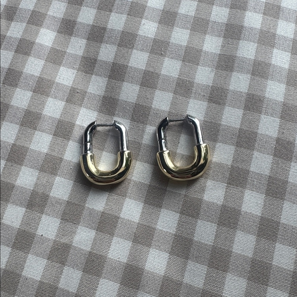 Ana Luisa Brynley Hoops Two Tone - Picture 3 of 3